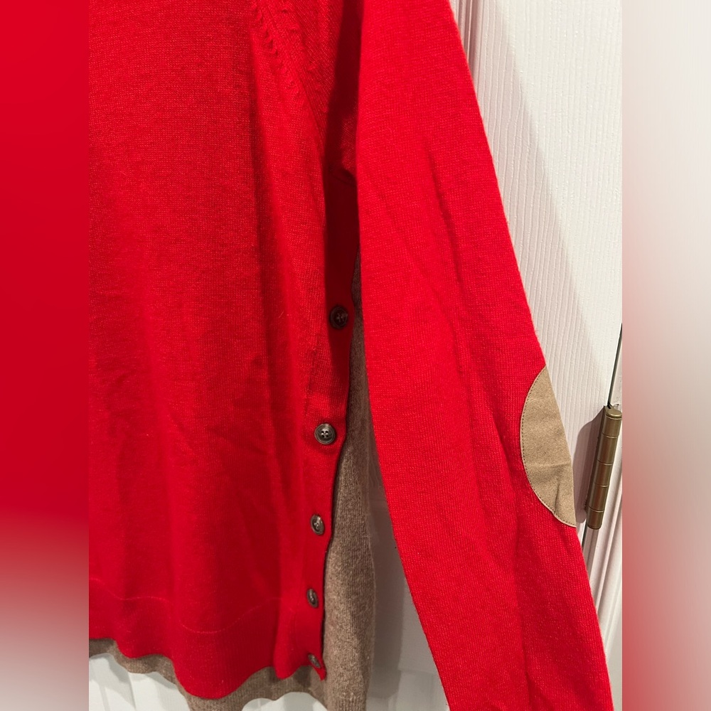 Jcrew Side Button Up Color Block Sweater - image 7